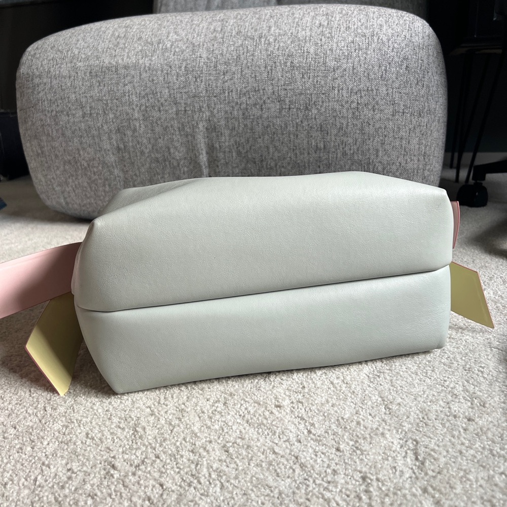 Acne Studios Musubi Midi Tote in Pale Blue and Pink - Picture 13 of 15